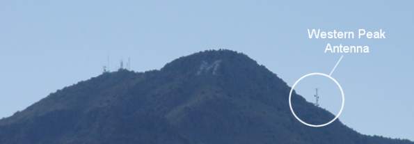 M Mountain seen from Socorro at our office