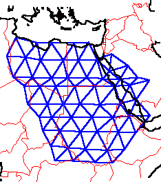 Nile Empire map using IU coordinates