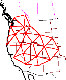 Western Living Land map using KJ coordinates
